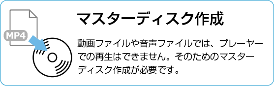 マスターディスク作成について